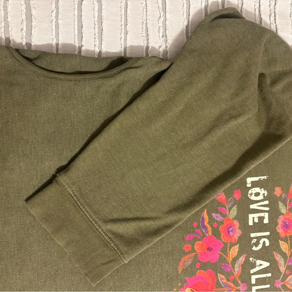 NATURAL LIFE Green Sweatshirt with Pockets - Picture 8 of 9